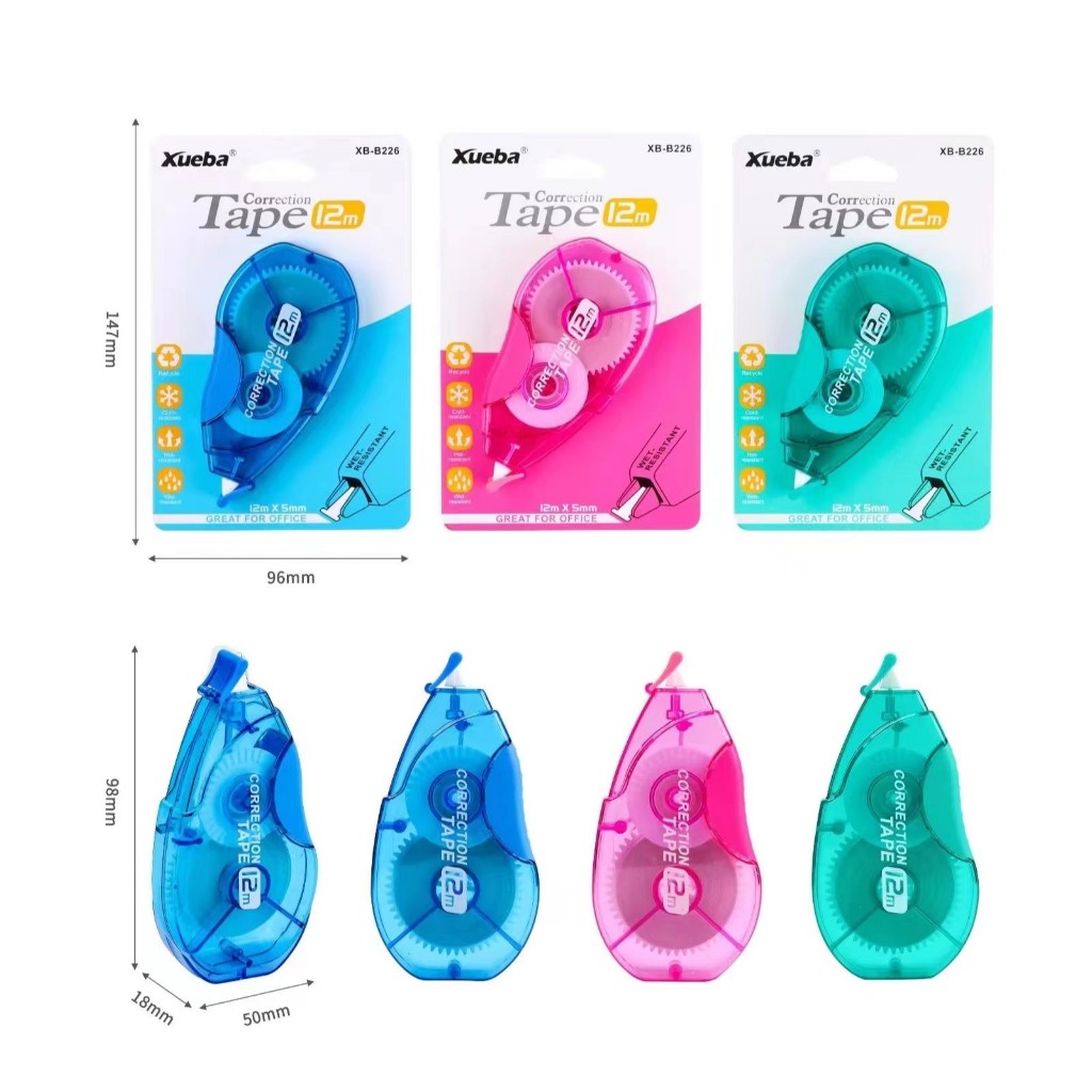 

Tipe X Kertas / Pita Koreksi 12M / Correction Tape B226
