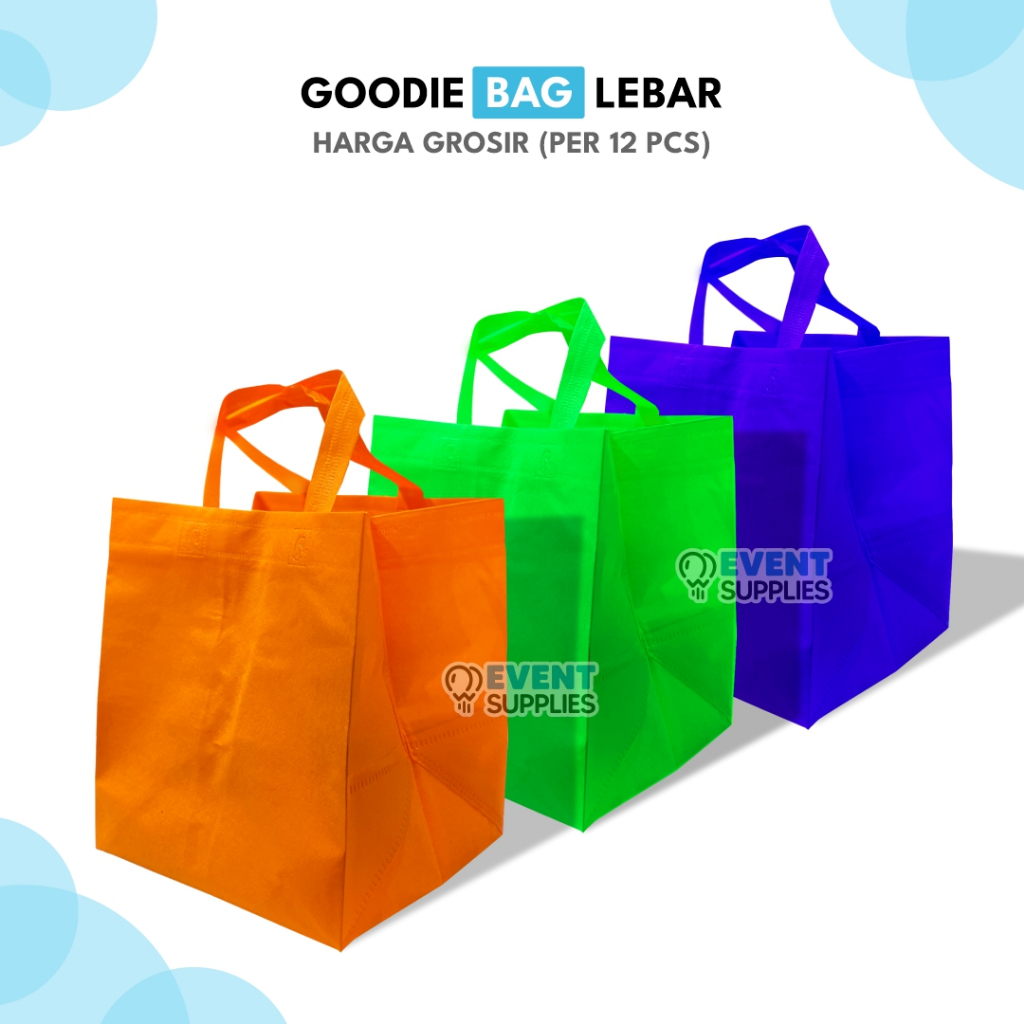 

Tas Muat Box Goodie Bag Spunbond Kotak Kantong Polos Souvenir Muat Box Eceran