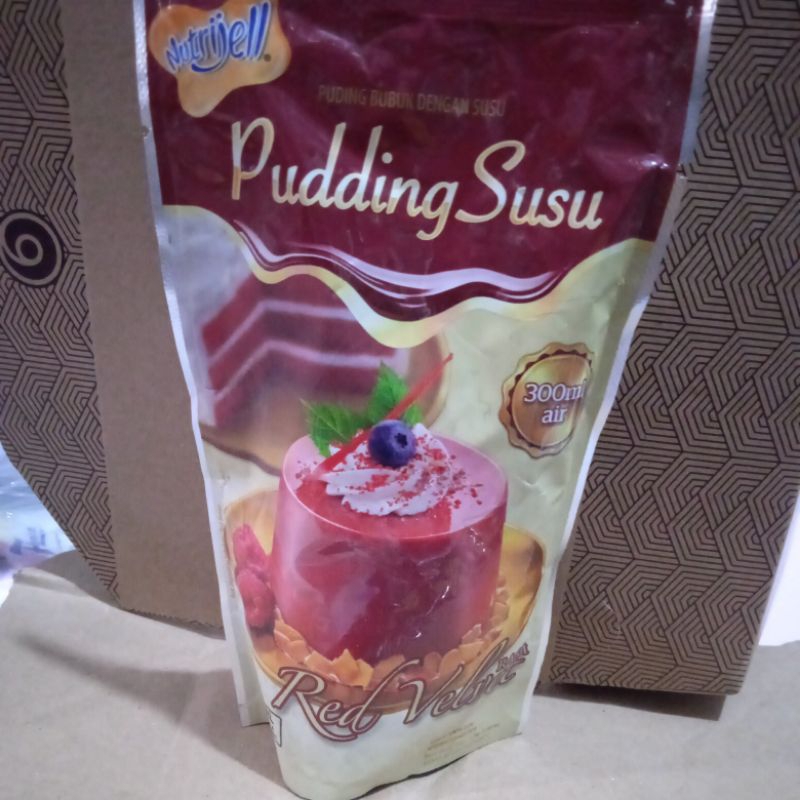 

nutri jell puding susu rasa red velvet