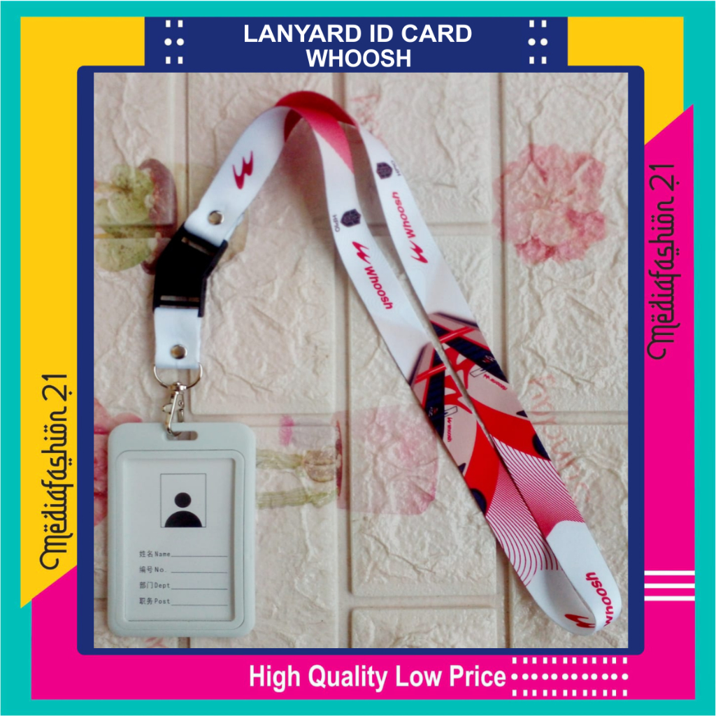 

Lanyard Tali Gantungan ID Card WHOOSH Free Strap Gantungan HP/Flashdisk