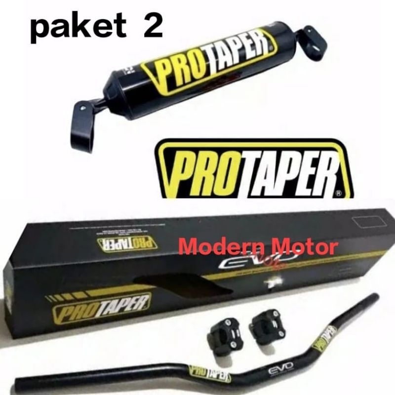 Stang / Stir Fatbar Protaper Evo Low Set Raiser + Busa Palang Stang + Handgrip Protaper Klx Crf 150L