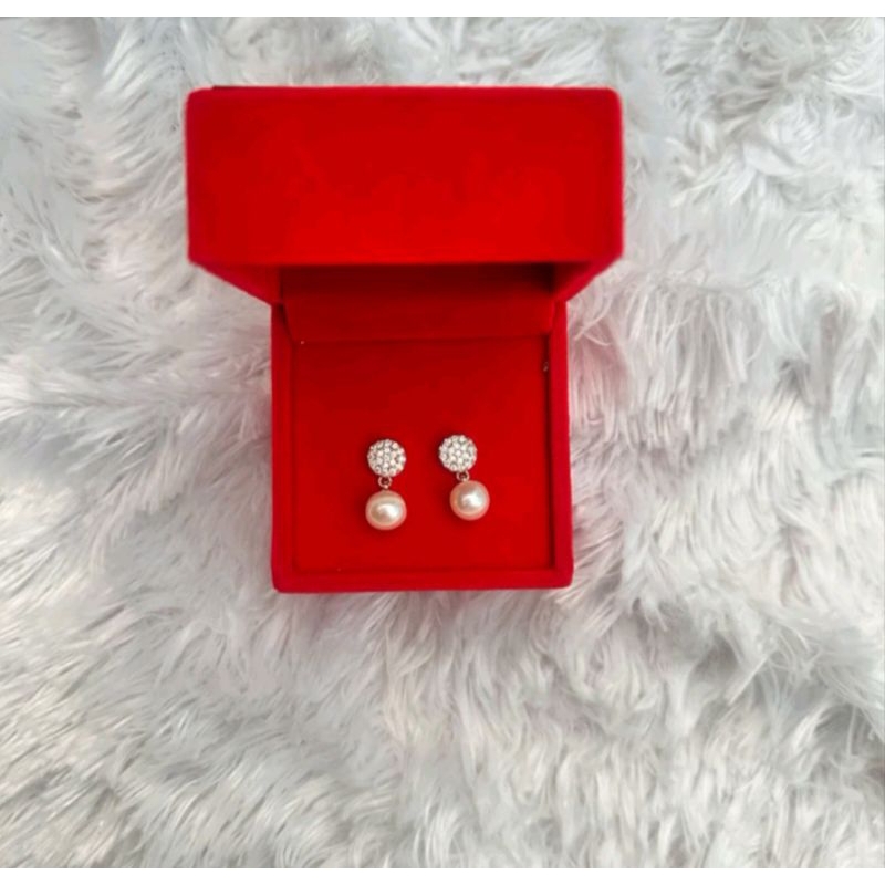 Giwang bola mutiara air tawar || giwang mutiara lombok