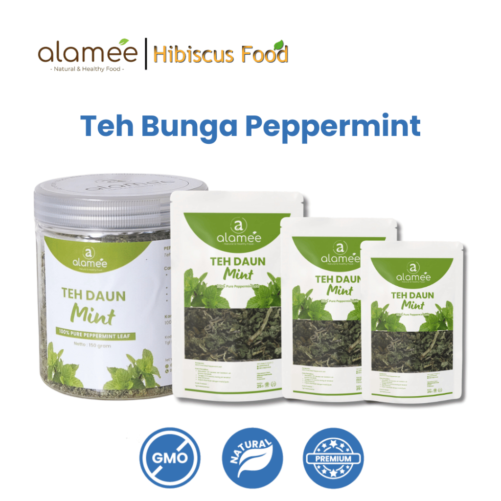 

ALAMEE Peppermint Tea Teh Daun Mint Organik Pappermint Papermint Kering Dried