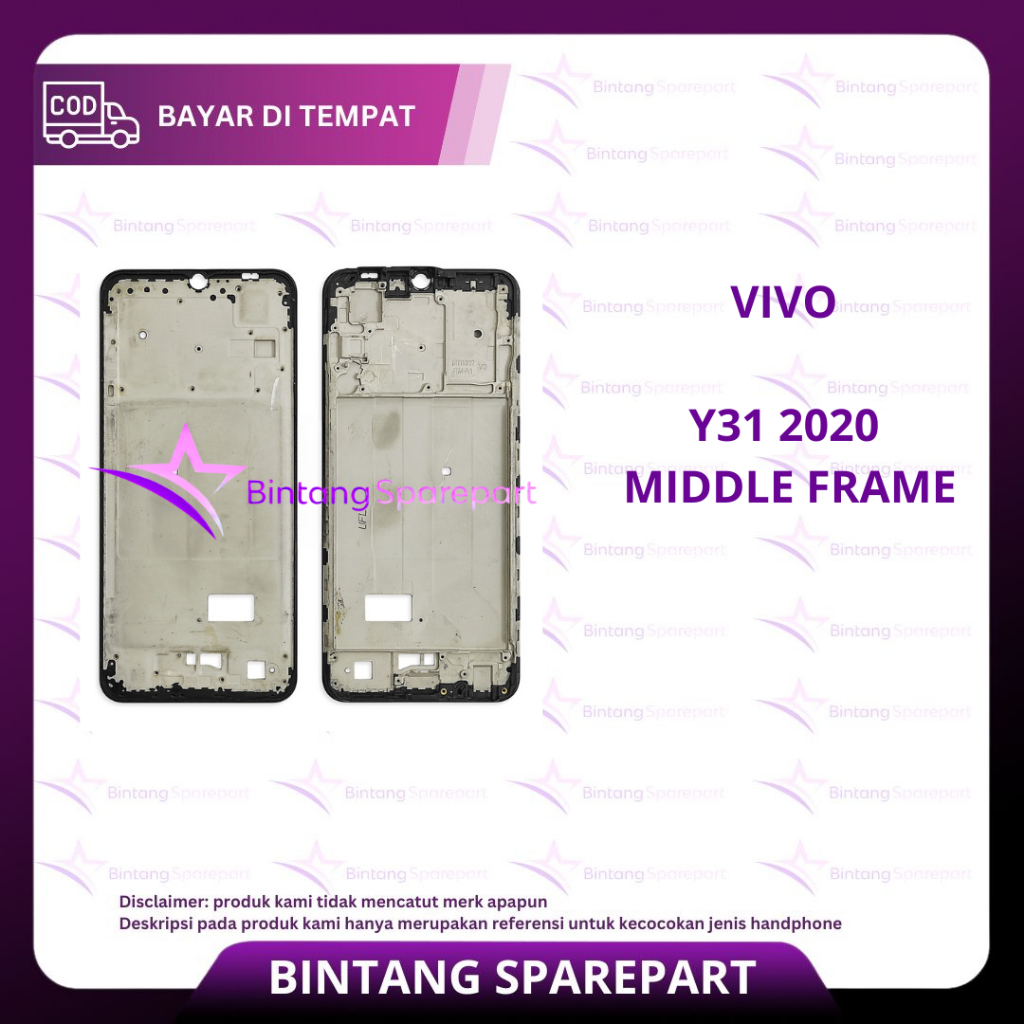 MIDDLE FRAME LCD VIVO Y31 2020
