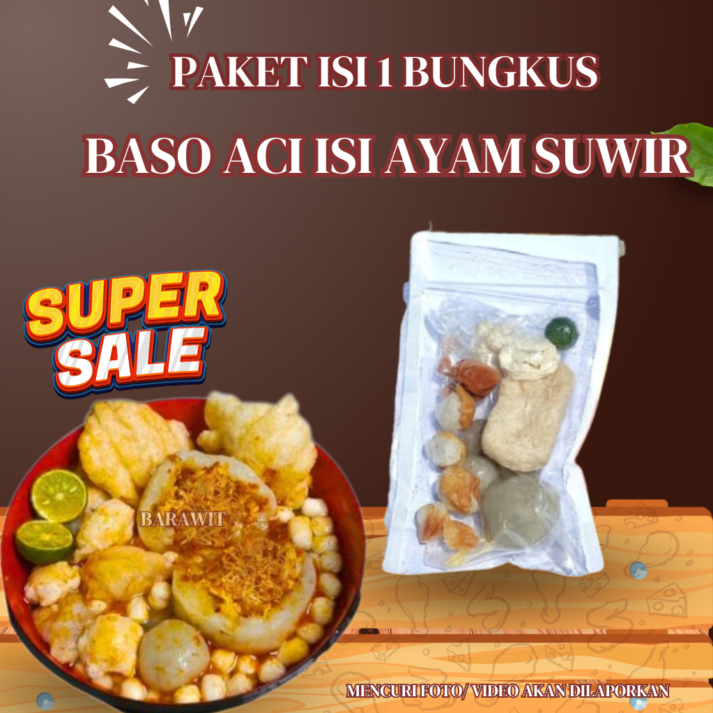 

BASO ACI JUMBO AYAM SUWIR MURAH HEMAT ENAK