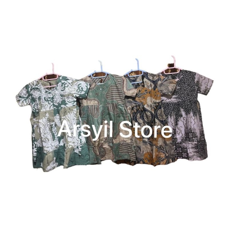 DRESS BATIK ANAK PEREMPUAN USIA 6-7 TAHUN