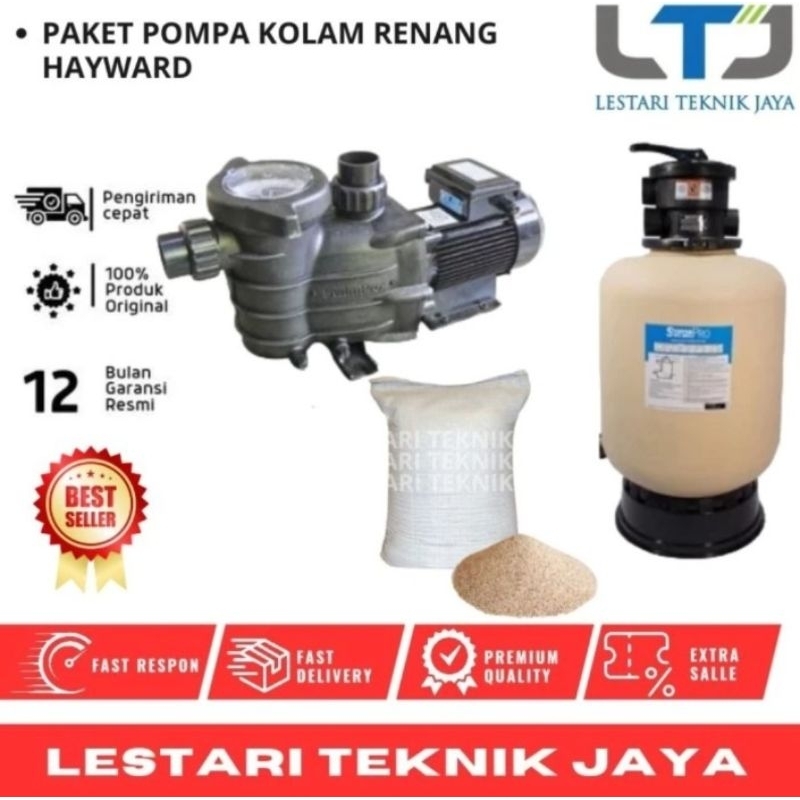 Paket pompa Kolam Renang Hayward Swimpro II 3HP + Filter Hayward S270TEXP