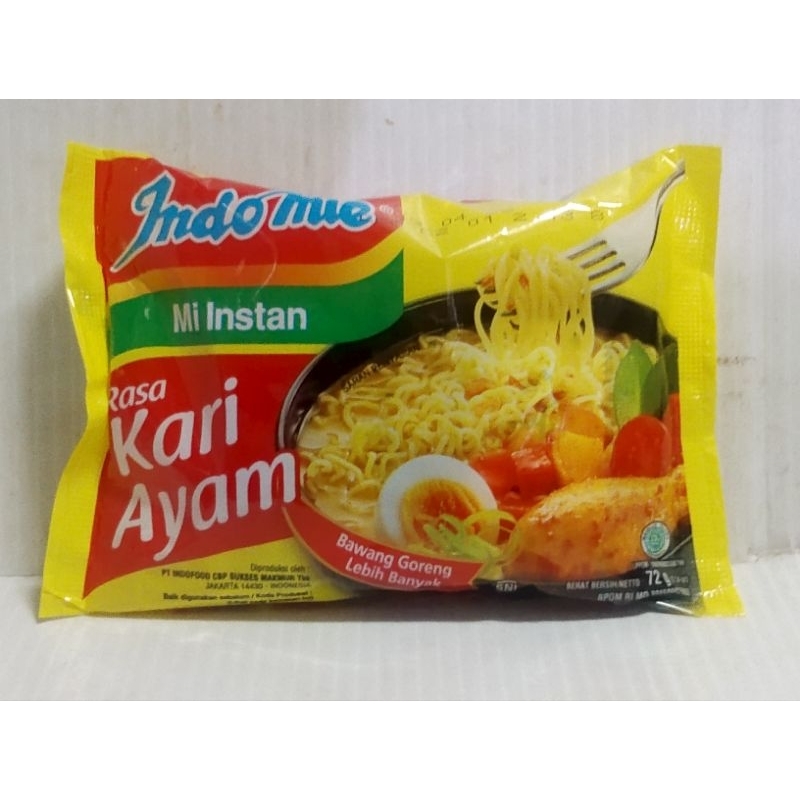 

Indomie kuah rasa Kari ayam 72gram harga1-5pcs