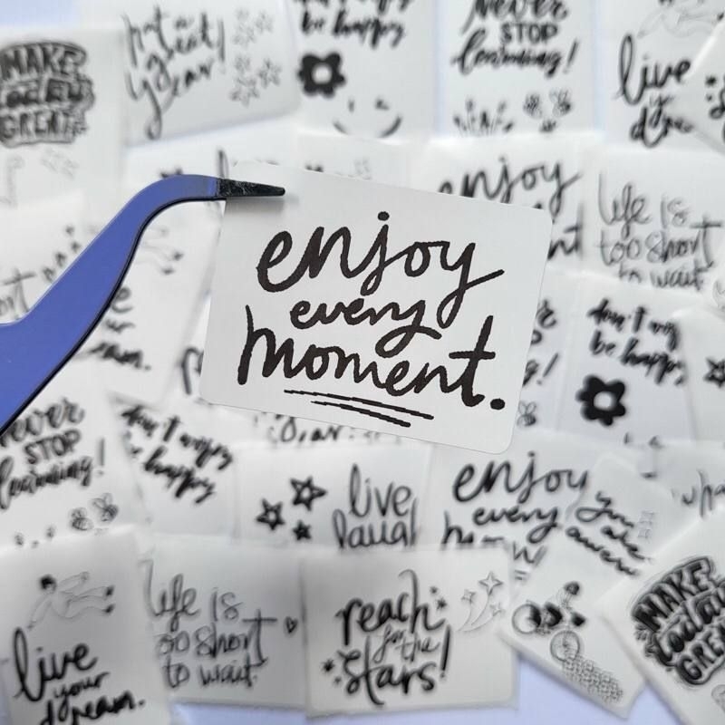 

30pcs Black & White Quote sticker / Sticker quote aesthetic / Phone Case Sticker Aesthetic / journaling quote sticker