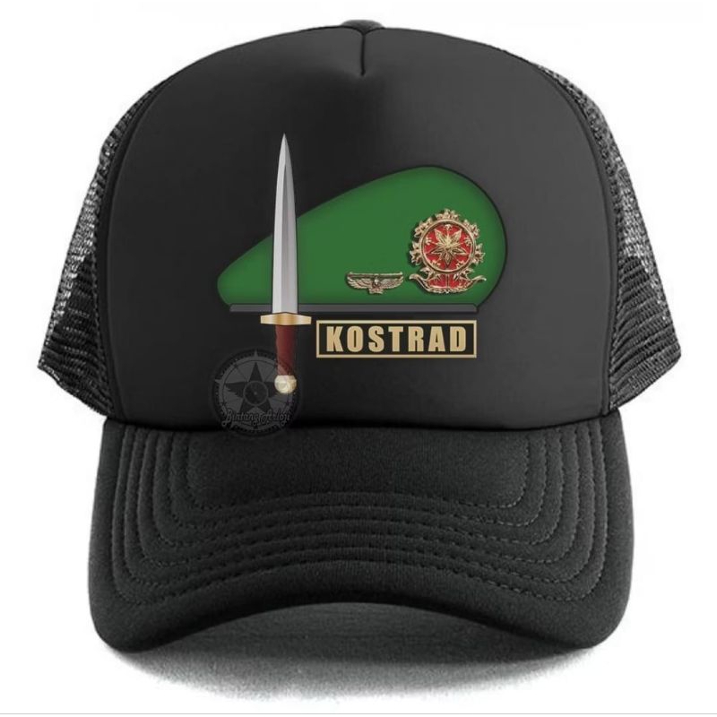 TOPI JARING TRUCKER KOSTRAD BARET HIJAU