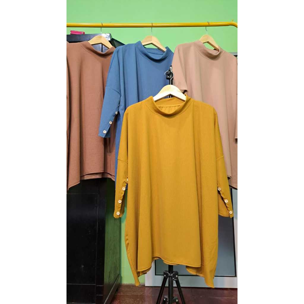 Blouse Nikmir | Atasan Wanita Kalong Jumbo | Atasan Wanita Korea | Blouse Korea | Atasan Blouse Kalo