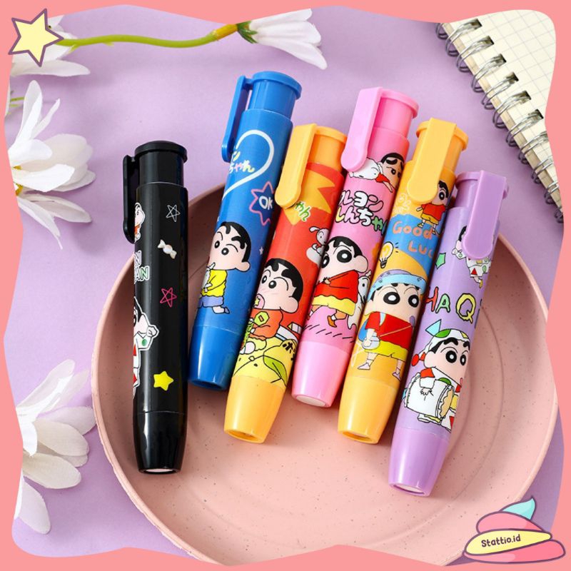 

Penghapus Mekanik Depressible ER-1458 Shinchan Mechanical Eraser Lipstik Hapusan Cetek