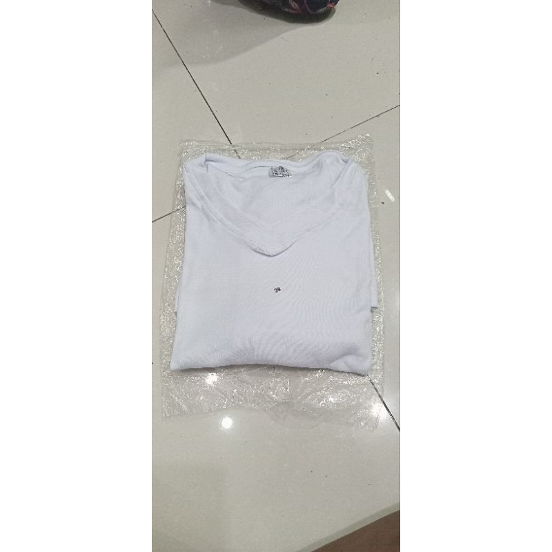 Kaos PDU putih Jatah TNI AL/Kaos Dalam PDU putih jatah TNI AL