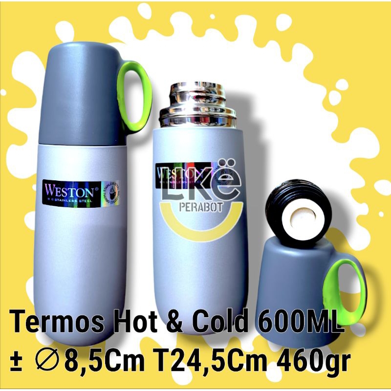 WST-VF600 Termos Air Panas / Dingin Stainless Steel 600 ML WESTON