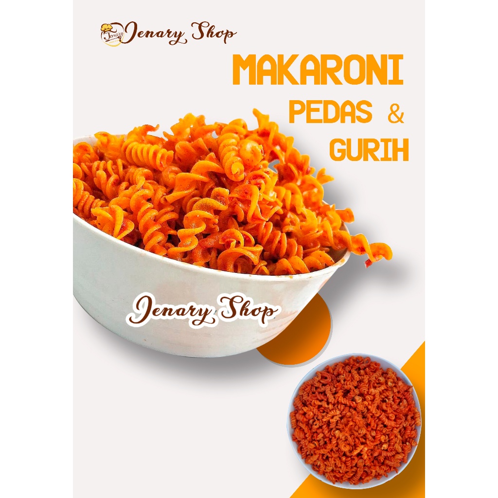 

Jenary Makaroni Spiral Pedas Gurih / Makaroni Ulir Pedas 100 gram