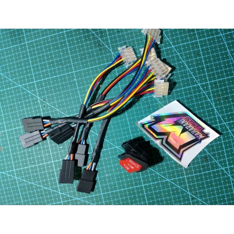 hanya socket soket saklar dim saklar pasbeem beat konektor konektor 4 pin ke 3 pin