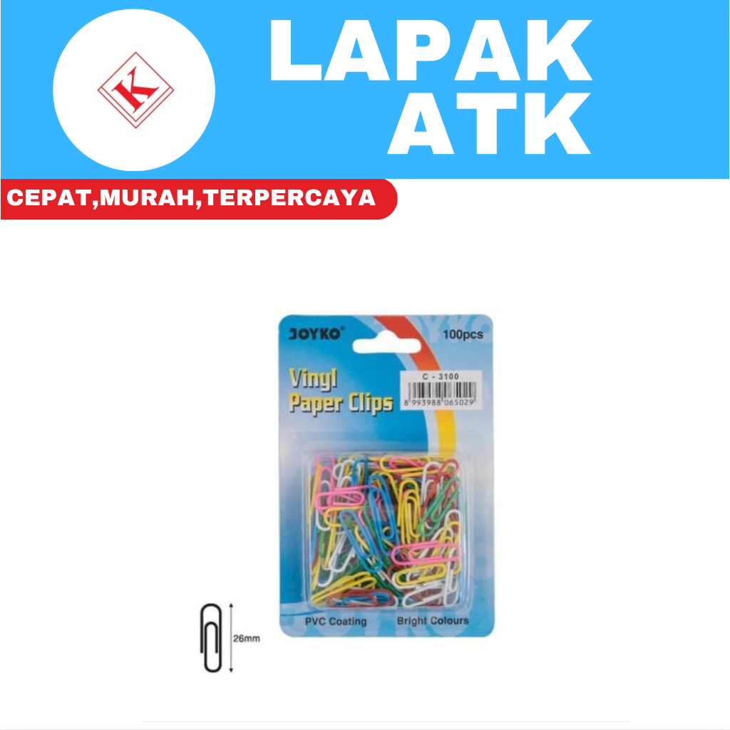 

Paper klip / paper clip warna C-3100 Joyko ++