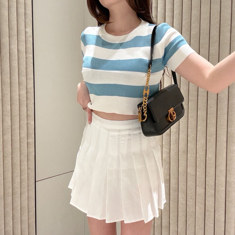 [LUXE.DLABEL]-D91 TOP | Atasan Rajut Wanita Atasan Rajut wanita Atasan lengan panjang rajut Kaos wan