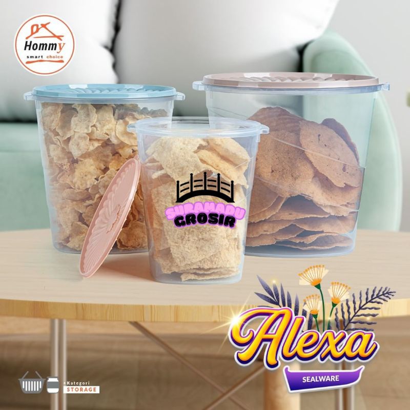 Hommy Sealware Alexa / Wadah Krupuk / Wadah Krupuk Besar / Toples Krupuk