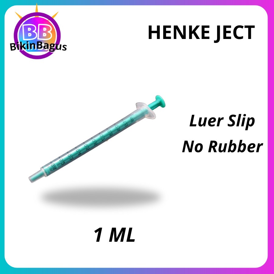 Henke Ject Norm Ject 1 ml Suntikan Luer Slip Syringe Disposible