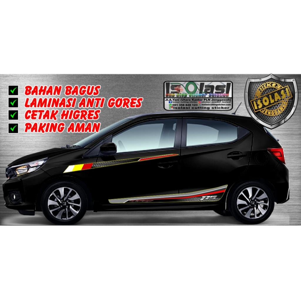 sticker minimalis brio.striping mobil brio striping variasi mobil