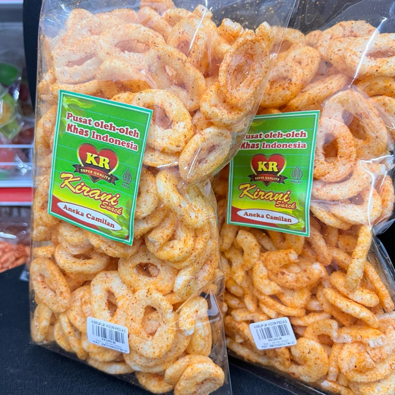Saelaris_ Kerupuk Koin Pedas Kerupuk Ring Extra Pedas