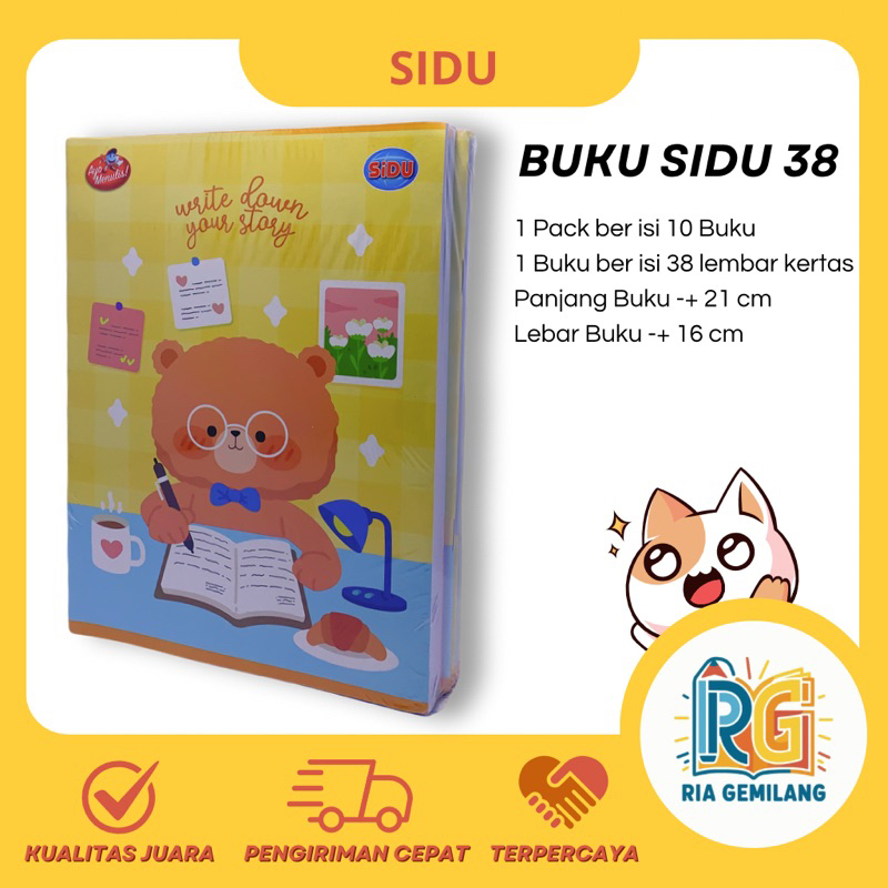 

BUKU TULIS SIDU (Sinar Dunia) ISI 38 LEMBAR