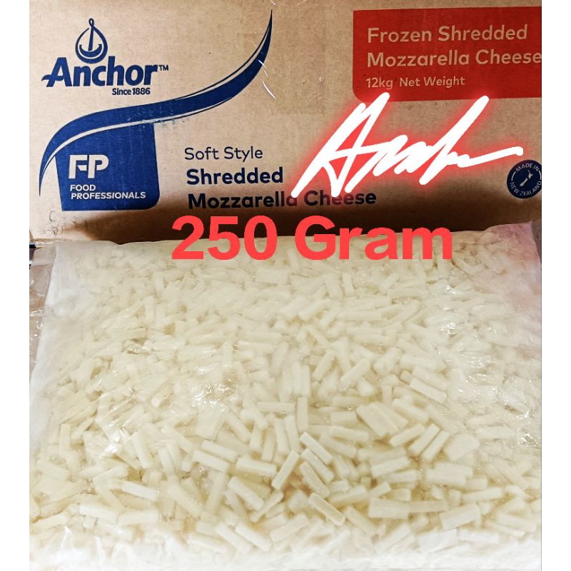 

KEJU MOZZARELLA ANCHOR 250GRAM/MOZZA PARUT ANCHOR