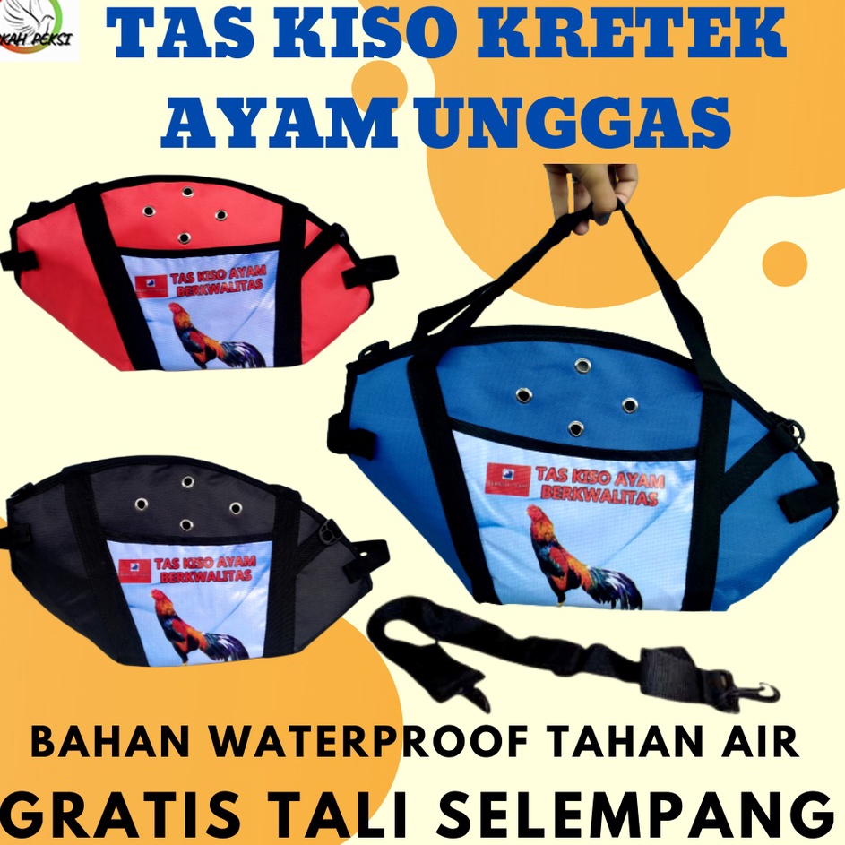 Ready Terlaris  TAS KISO AYAM KRETEK BESAR TEBAL JAGO ADUAN BANGKOK PELUNG TEBAL TAHAN AIR KUAT