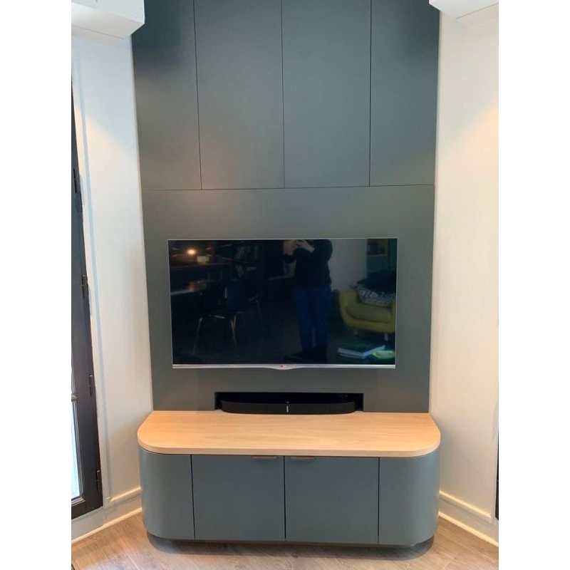 TV.16 Meja tv meja buffet buffet tv lengkung kabinet tv bagus minimalis moderen