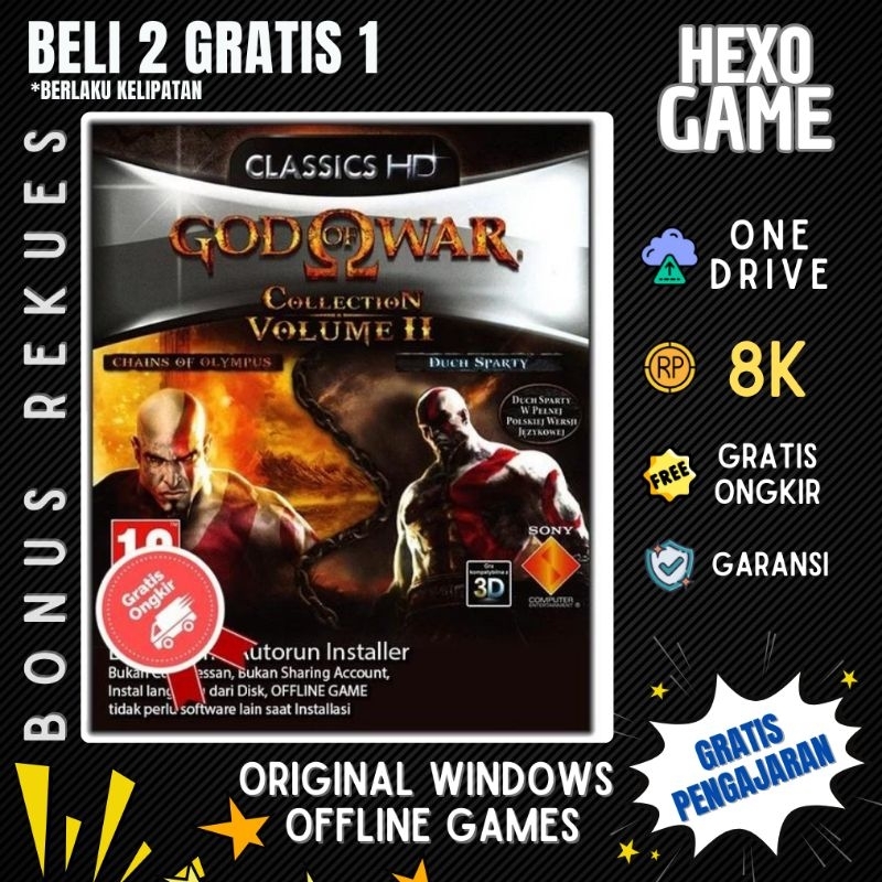 God Of War Duology (Olympus - Sparta) - PC  Game  Fight - Duology, softcover - LINK DOWNLOAD - GAME 