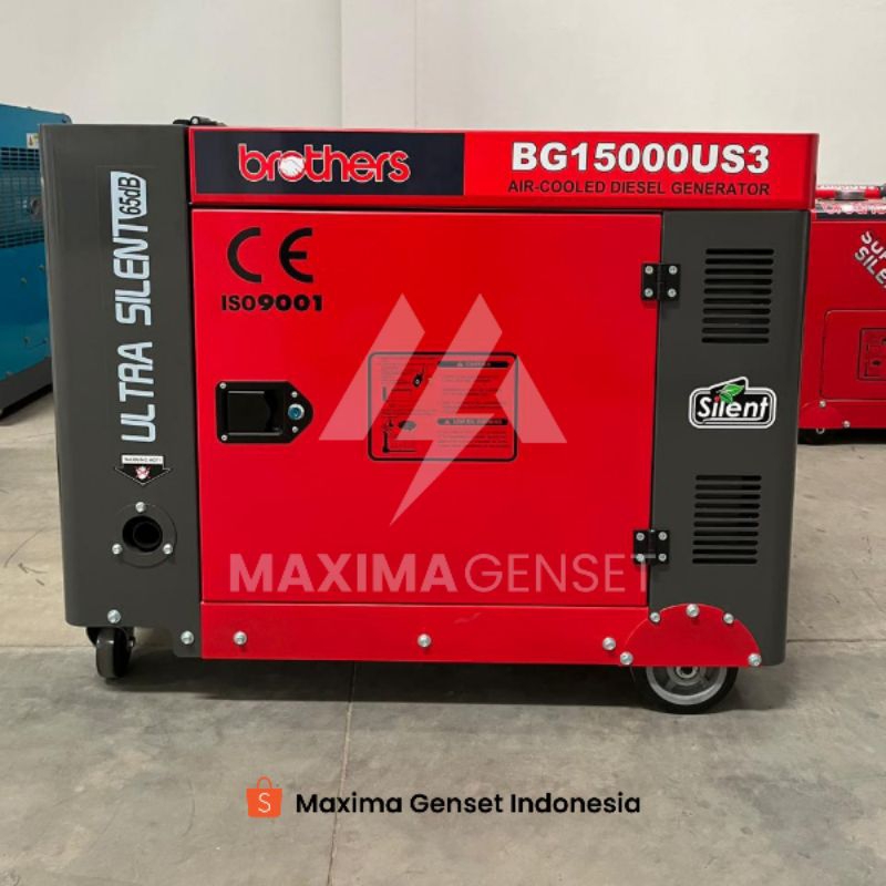 Genset 12 KVA - BROTHERS 10000 WATT - GENSET SOLAR SILENT - GENSET PORTABLE