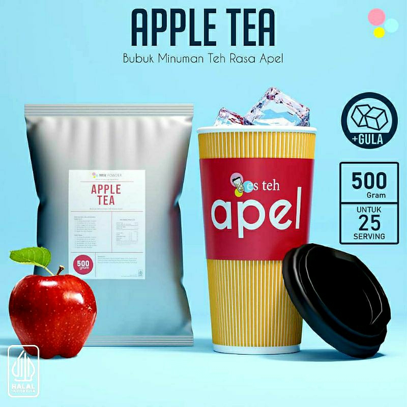 

Minuman bubuk teh apel apple tea 500gr