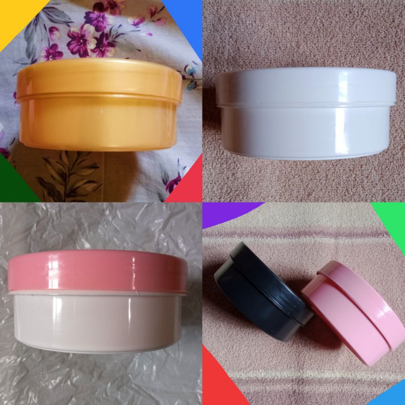 Pot Lulur Warna Putih Hitam Pink 250gram Scrub HB Handbody Pomade 250gr 250 gram gr