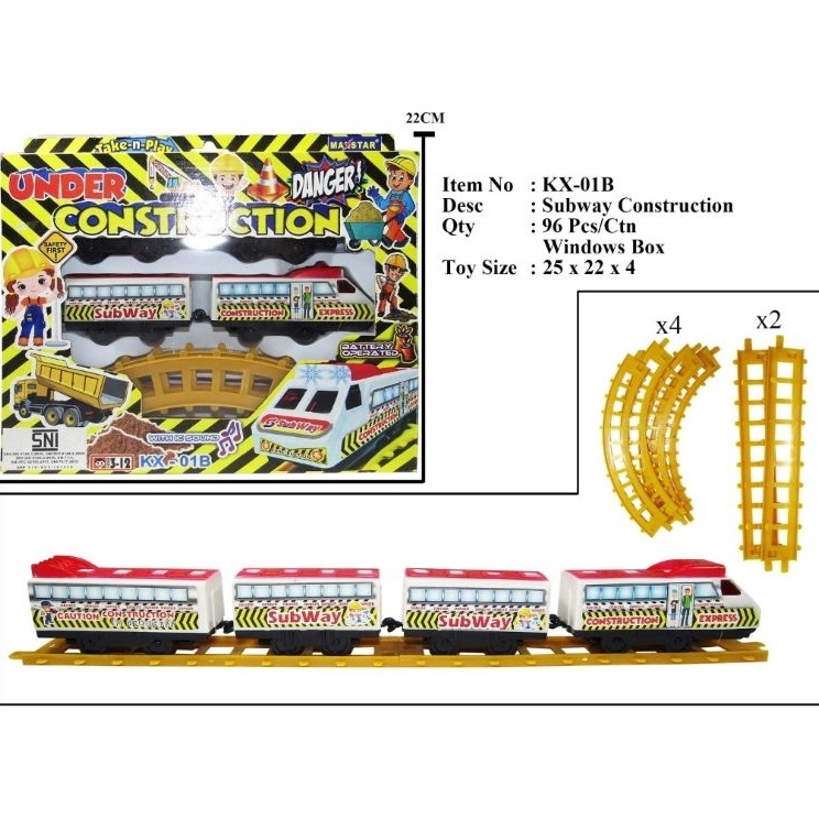 First Quality  Mainan Anak KAI Kereta Api Train Track Playset Subway Construction LRT MRT Whoosh Mus