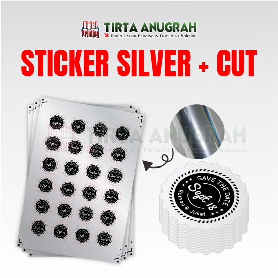 

TIRTA ANUGRAH - Sticker Silver A3+ / Print Stiker Silver / Cetak Label Kemasan Stiker Silver A3+