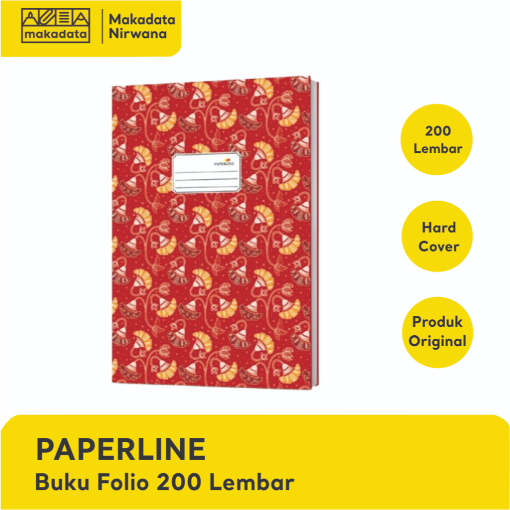 

PAPERLINE HARD COVER/ BUKU FOLIO ISI 200 LEMBAR (1 PCS)