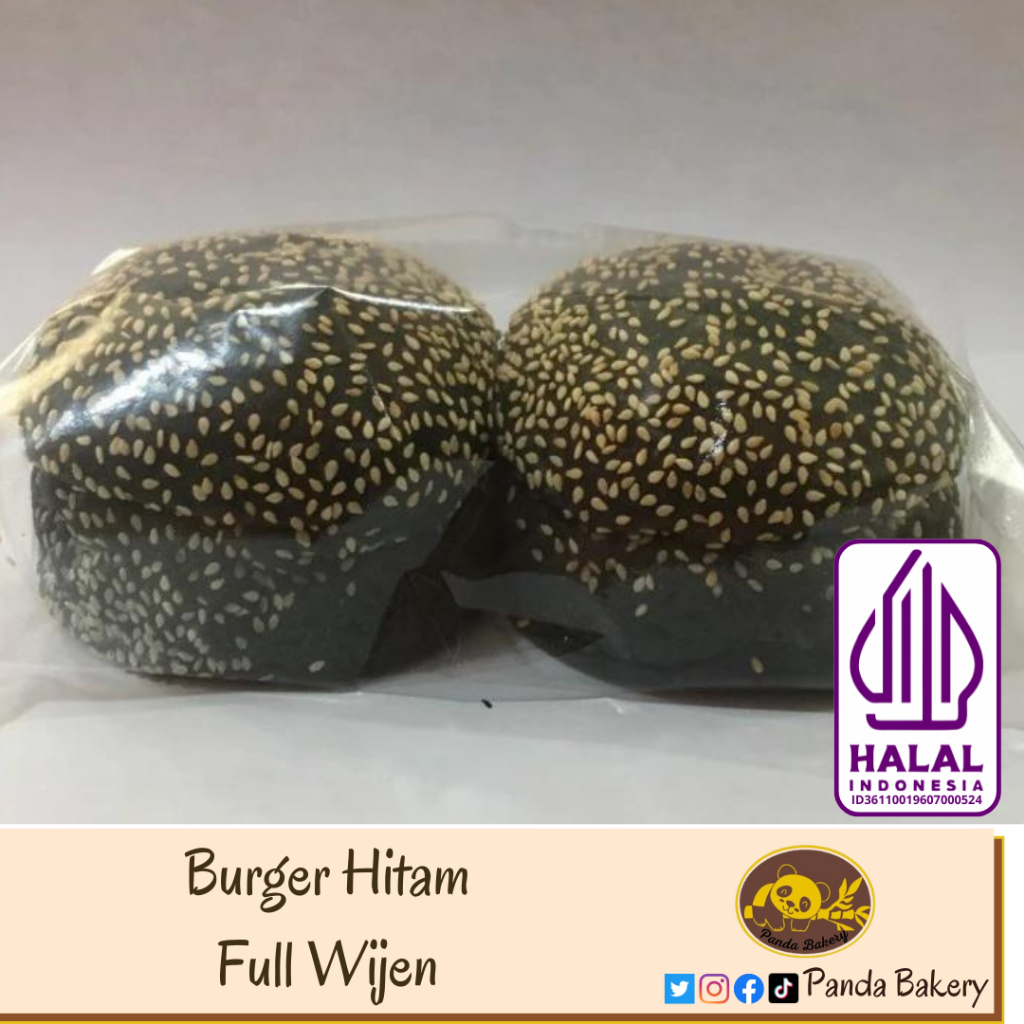 

Roti Burger Hitam Wijen Full isi 10 x 2pcs