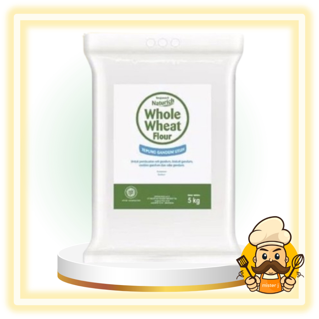 

BEST SELLER | BOGASARI Naturich Whole Wheat Flour 5Kg EXP 12-2025 | Bogasari Tepung Gandum Utuh