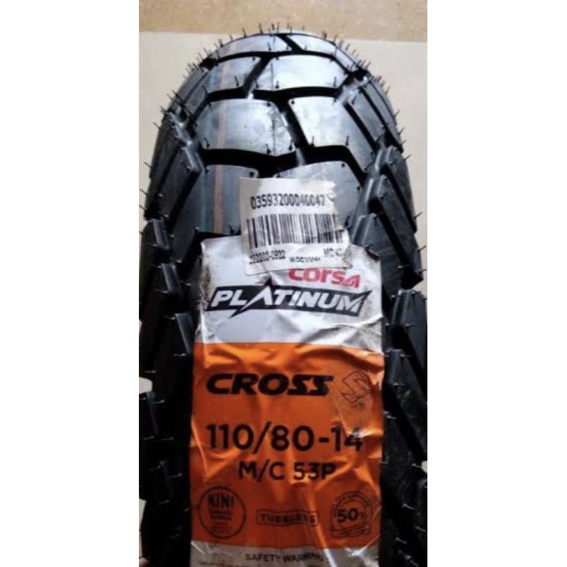 ban corsa tubles cross s 110/80-14 ring 14
