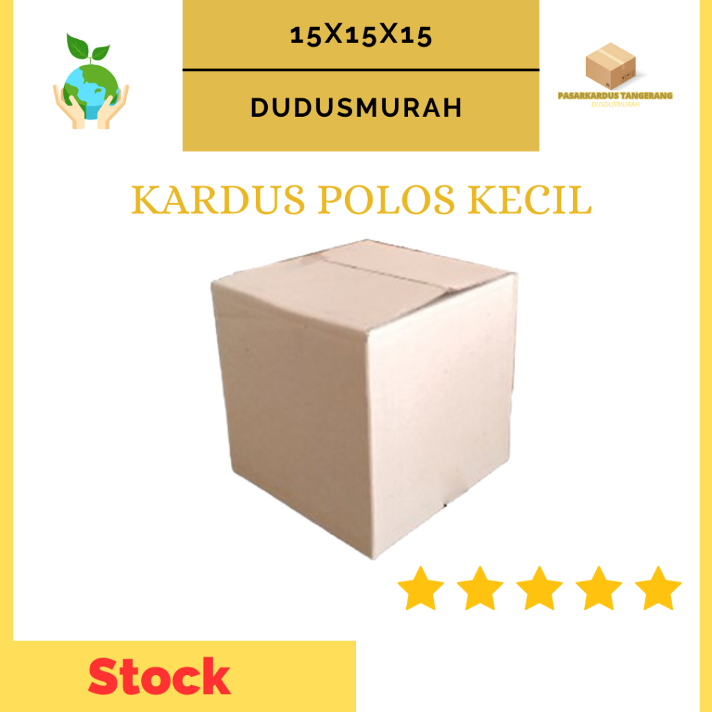 

Kardus Packing Kardus Polos 15x15x15cm - Karton (10pcs) Box Standar Dus Packaging Polos Murah/Box Murah/Box Standar/Kardus Murah/Kardus Tebal/Kardus Eceran