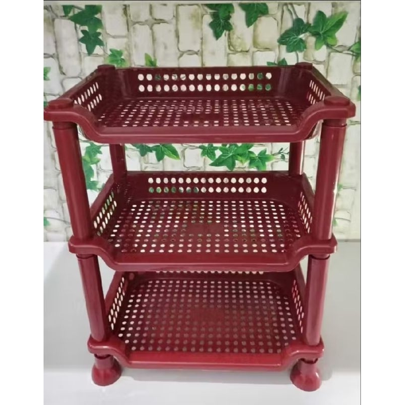 rak tingkat 3 susun /rak bumbu/rak kosmetik/rak  plastik