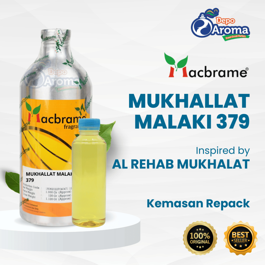 PARFUM BIBIT MURNI - MUKHALAT MALAKI 379 - REPACKING - MACBRAME