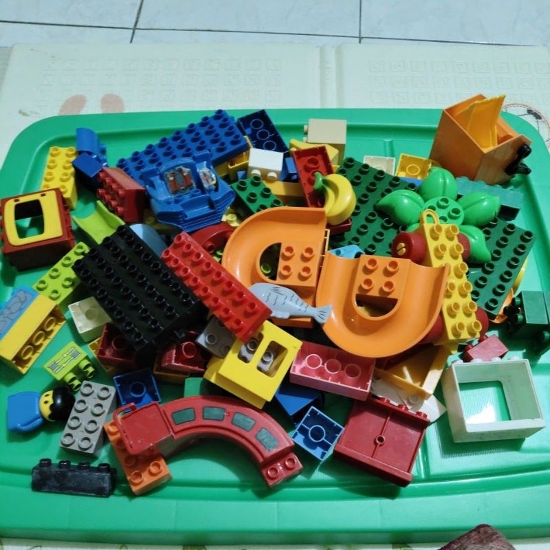 mainan anak edukasi ala lego duplo isi kurang lebih 110pcs