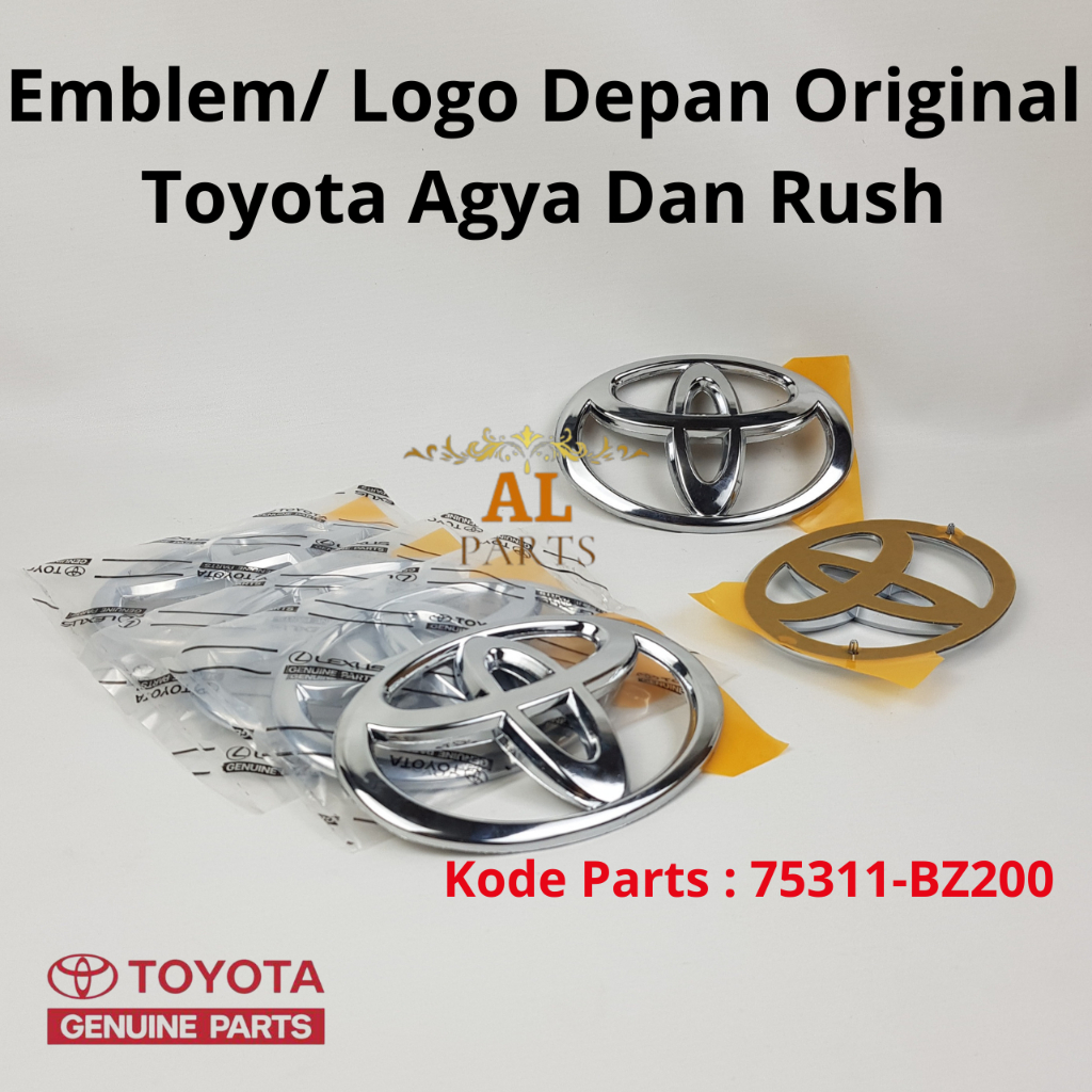 Toyota Emblem Logo Depan Orinal Toyota Agya Dan Rush/ Emblem Logo Depan Grill Grille Radiator Toyota