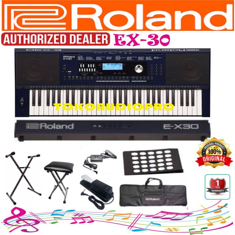 Keyboard Roland EX30 Keyboard Arranger Paket Ex-30 Roland E-x30