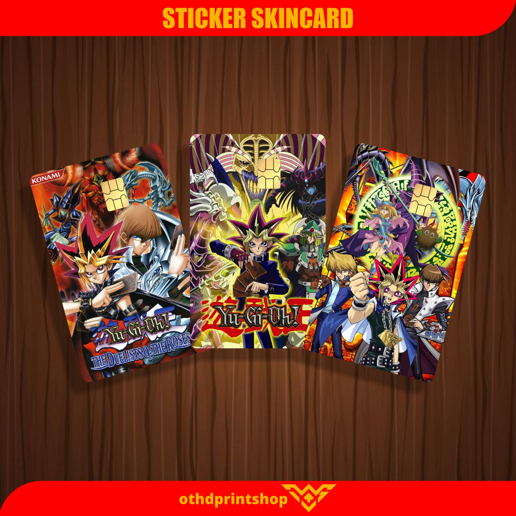 

Stiker Sticker Kartu Atm Skin Card Anime - Yugioh Vinyl + Laminating Glossy Stiker BCA Mandiri Bri Bni Debit Credit Emoney, Flazz, Emoney