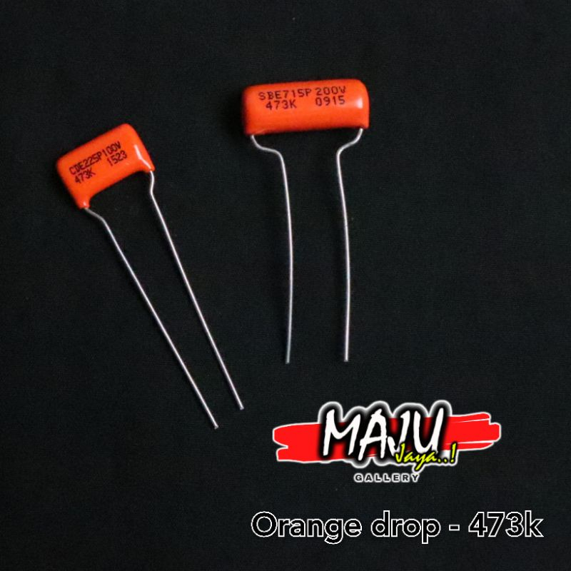 kapasitor capasitor orange drop original 473k untuk tone gitar bass elektrik