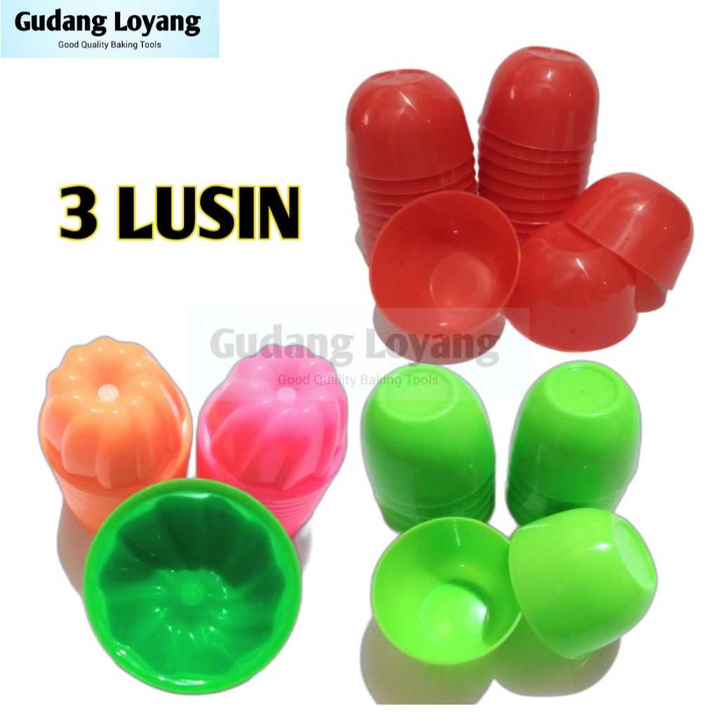 3 Lusin Cetakan Kue Mangkok Cetakan Kue Talam Cetakan Talam Murah