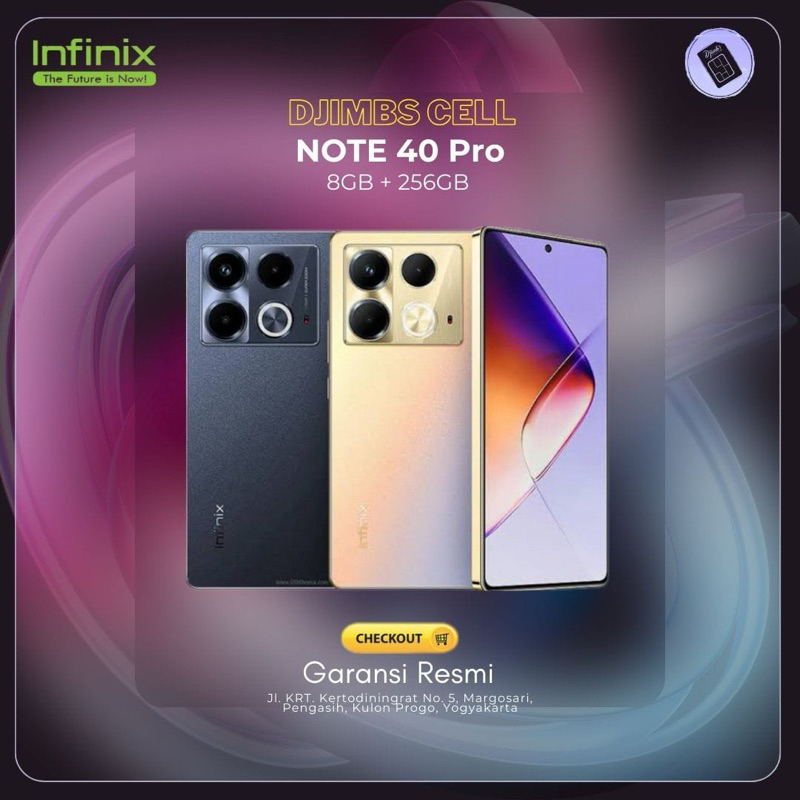 INFINIX NOTE 40 SERIES RAM 8GB INTERNAL 256GB GARANSI RESMI HP BARU MURAH GAMING